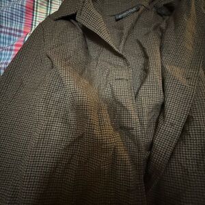 Brown Houndstooth Blazer